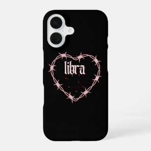 Funda Para iPhone 16 Cumpleaños Gótico Oscuro Edgy Constelación Libra