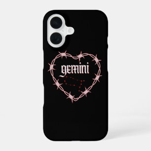 Funda Para iPhone 16 Cumpleaños Gótico y Edgy de la Constelación de Gém