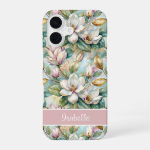 Funda Para iPhone 16 Custom Elegant Magnolias