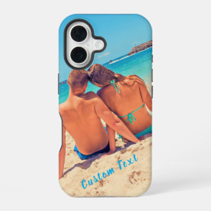 Funda Para iPhone 16 Custom Photo and Text - Your Own Design - Couple