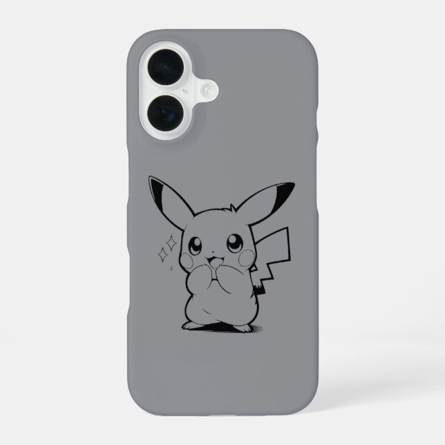 Funda Para iPhone 16 Cute Electric Creature Line Art Design (Reverso )