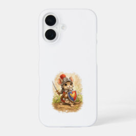 Funda Para iPhone 16 Cute Knight Mouse iPhone 16 Case Kawaii