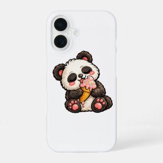 Funda Para iPhone 16 Cute Panda Ice Cream