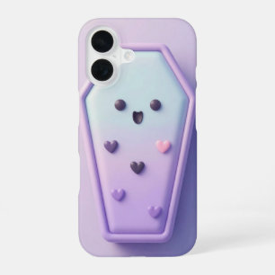 Funda Para iPhone 16 Cute Pastel Coffin Kawaii Halloween Case