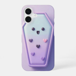 Funda Para iPhone 16 Cute Pastel Coffin Kawaii Halloween Case