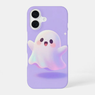 Funda Para iPhone 16 Cute Pastel Ghost Halloween Phone Case