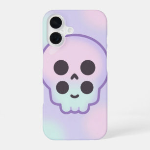 Funda Para iPhone 16 Cute Pastel Skull Kawaii Halloween Case