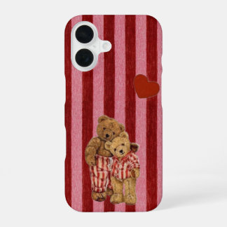 Funda Para iPhone 16 Cute Teddy Bear Couple iPhone Case