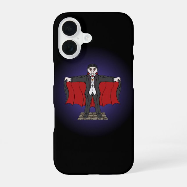 Funda Para iPhone 16 Cute Vampire/Dracula (Reverso )