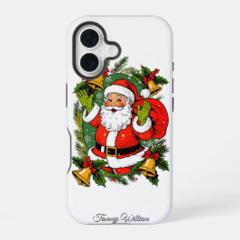 Funda Para iPhone 16 Cute Vintage Tradicional Elegante Feliz Navidad