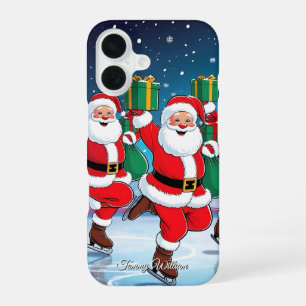 Funda Para iPhone 16 Cute Vintage Tradicional Elegante Feliz Navidad