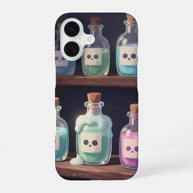Funda Para iPhone 16 Cute Witch Potion Phone Case (Reverso )