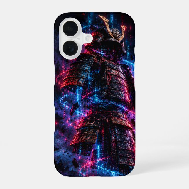Funda Para iPhone 16 Cyberpunk Samurai Armor Phone Case (Reverso )