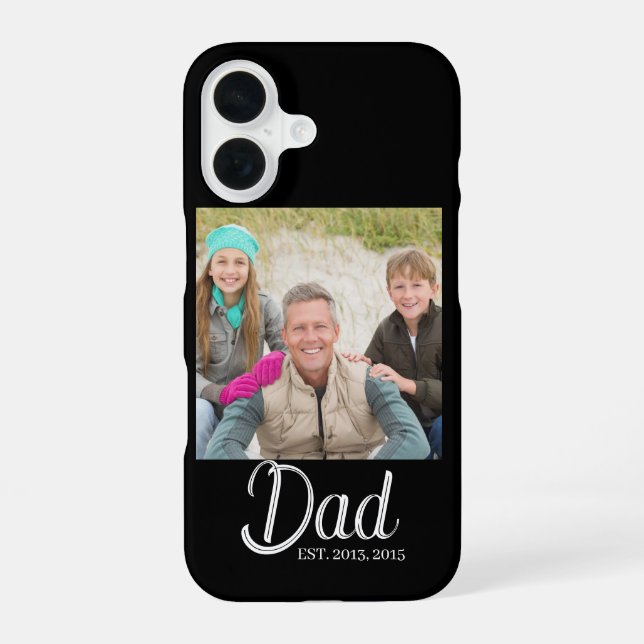 Funda Para iPhone 16 Dad Establecido Foto  (Reverso )