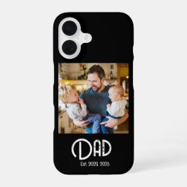 Funda Para iPhone 16 Dad Established Photo Grunge text