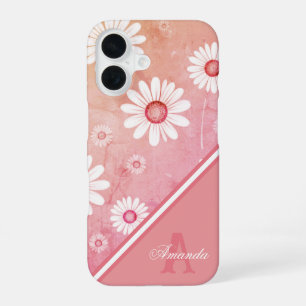 Funda Para iPhone 16 Daisy Blooms: Patrón floral minimalista