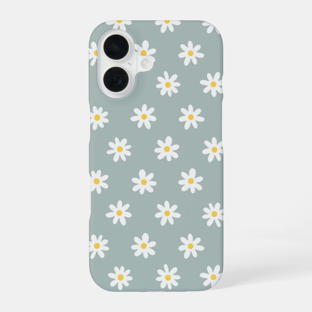 Funda Para iPhone 16 Daisy Boho Floral (Reverso )