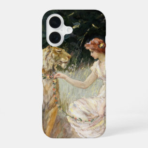 Funda Para iPhone 16 Dama Coqueta Victoriana Vintage y Tigre