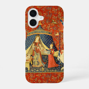 Funda Para iPhone 16 Dama y Unicornio Tapiz Medieval: Arte Francés