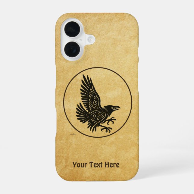 Funda Para iPhone 16 Dancing Norse Raven (Reverso )