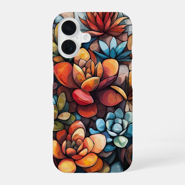Funda Para iPhone 16 Danza floral quemada (Reverso )