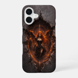 Funda Para iPhone 16 Dark Fire Angel iPhone 16 Case  Gothic Fantasy Art
