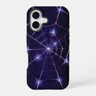 Funda para iPhone 16 Dark Web & Silver Spider