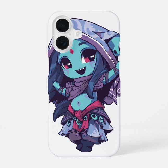Funda para iPhone 16 de Asesino Fantasía Chibi Ado (Reverso )