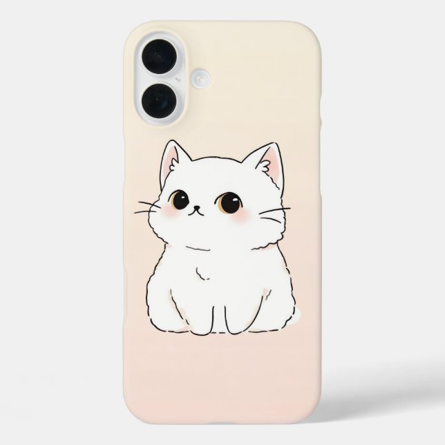 Funda para iPhone 16 de Cat Lover suave y elegante (Reverso )