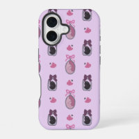 Funda para iPhone 16 de Coquette Cat rosa