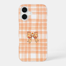 Funda para iPhone 16 de estética otoñal naranja ac