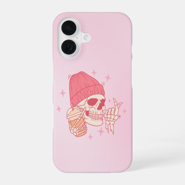 Funda para iPhone 16 de Halloween espeluznante – D (Reverso )