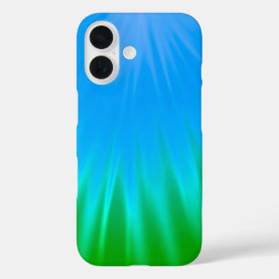Funda para iPhone 16 de inspiración azul y verde A
