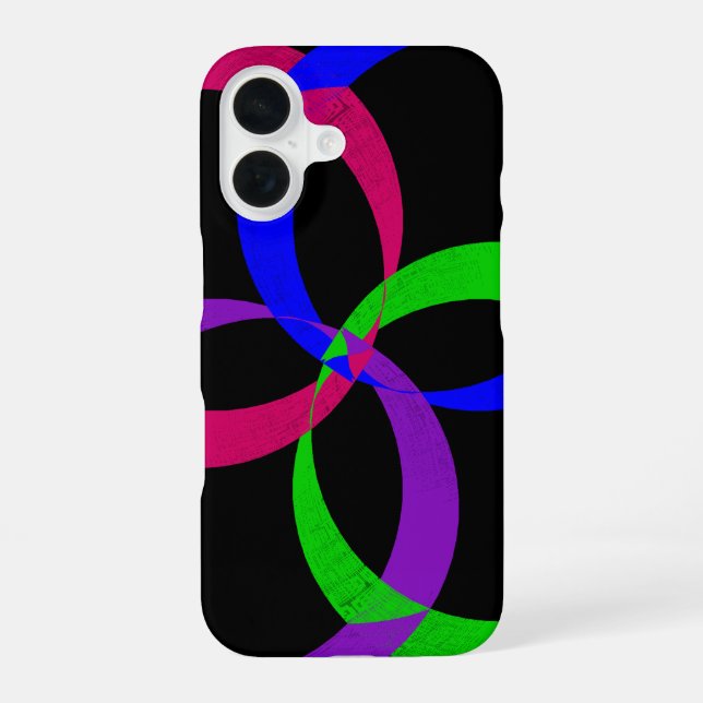 Funda para iPhone 16 de Intercambio Geométrico Mul (Reverso )