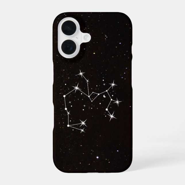 Funda para iPhone 16 de la Constelación de Sagitar (Reverso )