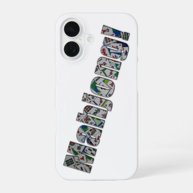 Funda para IPhone 16 de Mahjong (Reverso )