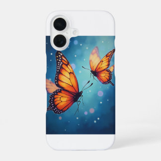 Funda para iPhone 16 de mariposa brillante