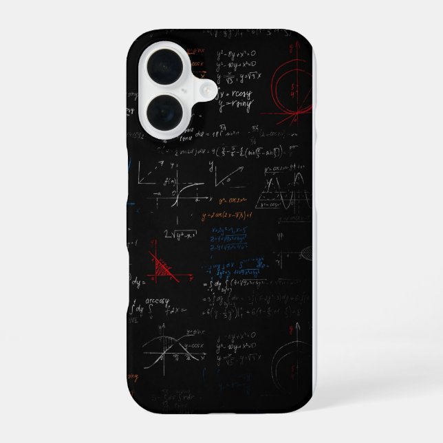 Funda para iPhone 16 de Matemáticas (Reverso )