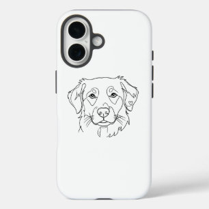 Funda para iPhone 16 de perro - Diseño minimalista