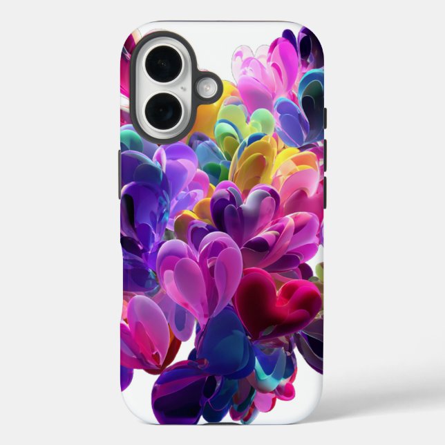 Funda para iPhone 16 de San Valentín | Romántico (Reverso )