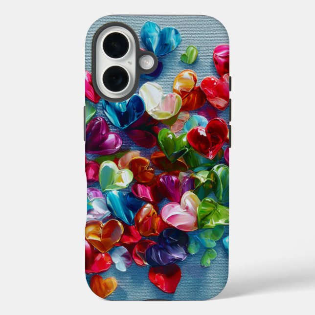 Funda para iPhone 16 de San Valentín | Romántico (Reverso )