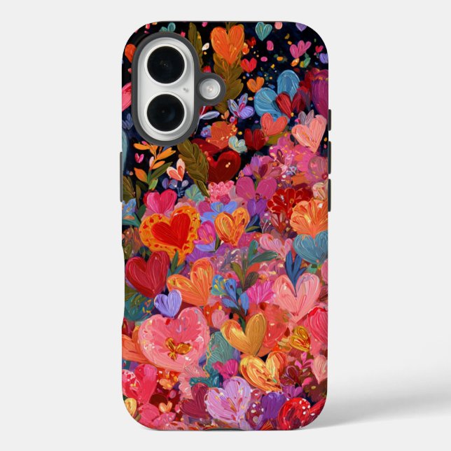 Funda para iPhone 16 de San Valentín | Romántico (Reverso )