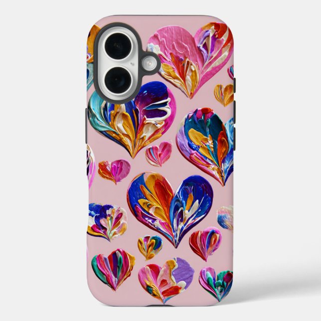Funda para iPhone 16 de San Valentín | Romántico (Reverso )