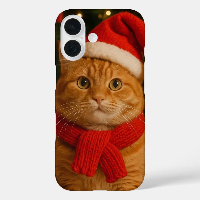 Funda para iPhone 16 de Santa Cat (Reverso )