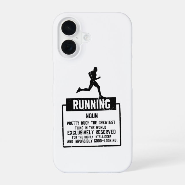 Funda Para iPhone 16 Definición de correr (Reverso )
