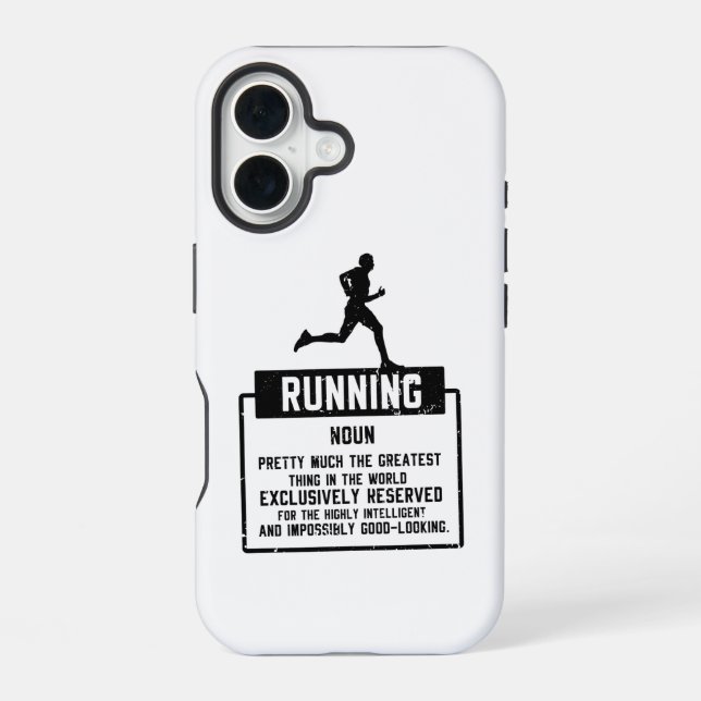 Funda Para iPhone 16 Definición de correr (Reverso )