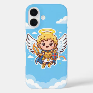 Funda para iPhone 16 del pequeño Arcángel Miguel