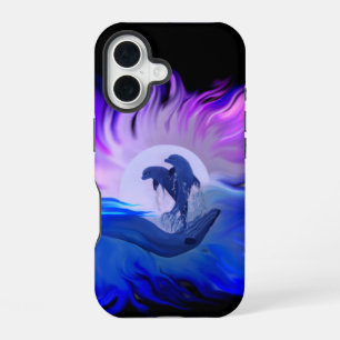 Funda Para iPhone 16 Delfines en la luna