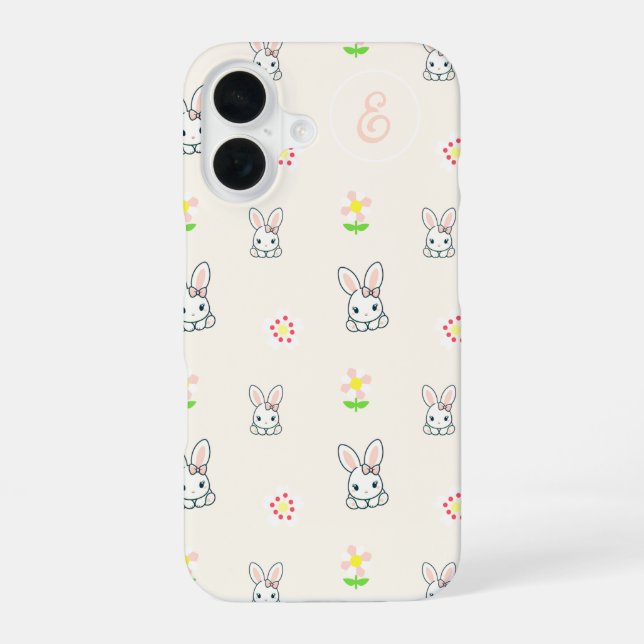 Funda Para iPhone 16 Delicia de Flor de Conejo (Reverso )