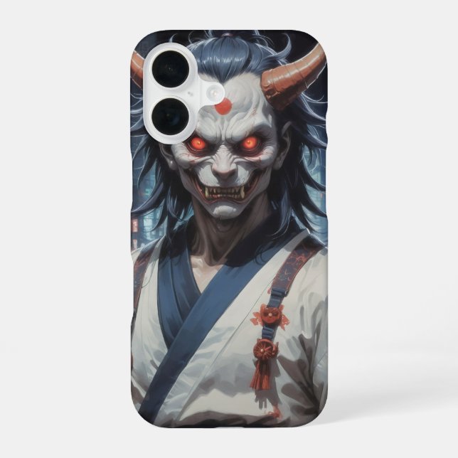 Funda Para iPhone 16 Demon Samurai (Reverso )